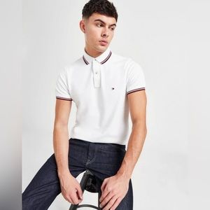 Tommy Hilfiger Custom Fit Short Sleeve Polo Shirt Size Large